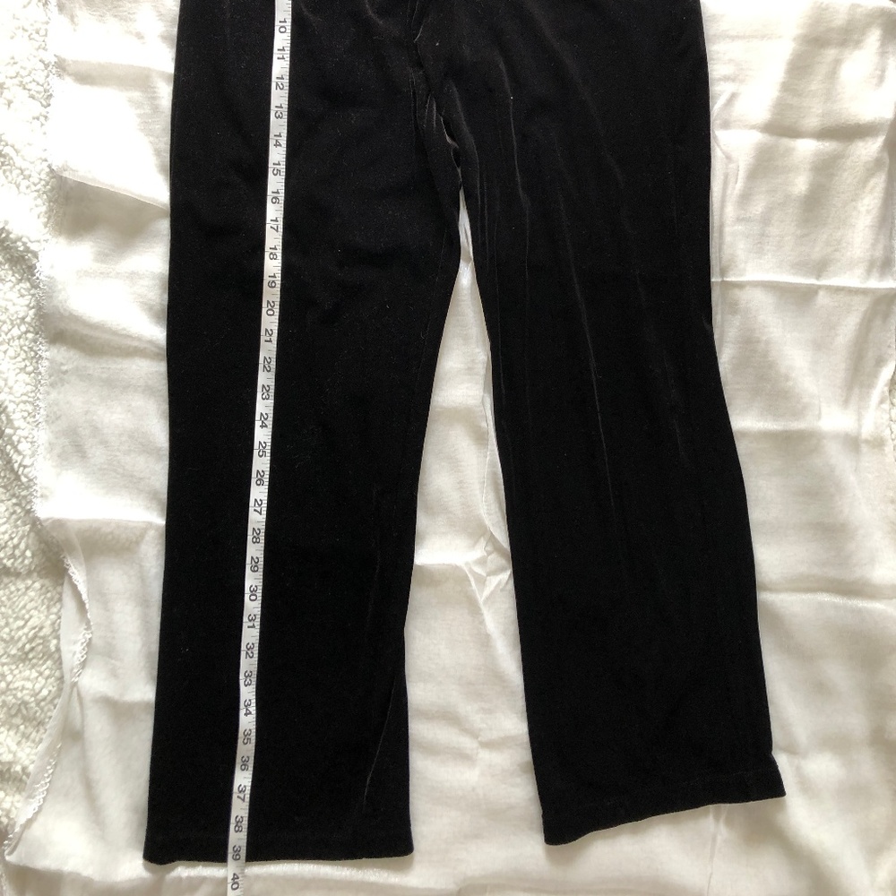 Notation black velvet casual comfortable elastic